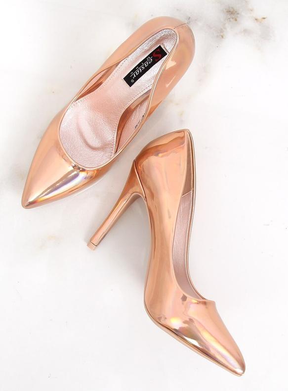 Fémes pezsgőtűk GG-71P Champagne II Quality rózsaszín 1