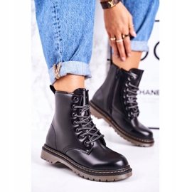 Női meleg csizma Matt Black Thunder fekete 1