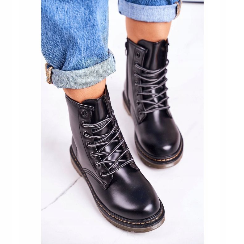 Női meleg csizma Matt Black Thunder fekete 3