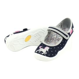 Befado gyermekcipő 114X414 sötétkék szürke 4