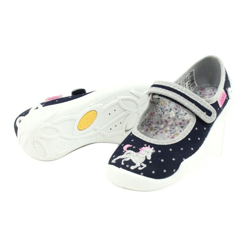 Befado gyermekcipő 114X414 sötétkék szürke 4