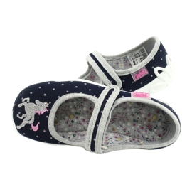 Befado gyermekcipő 114X414 sötétkék szürke 5