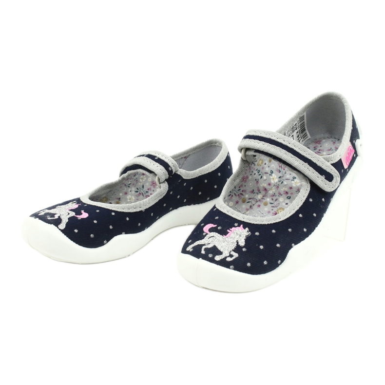 Befado gyermekcipő 114X414 sötétkék szürke 3