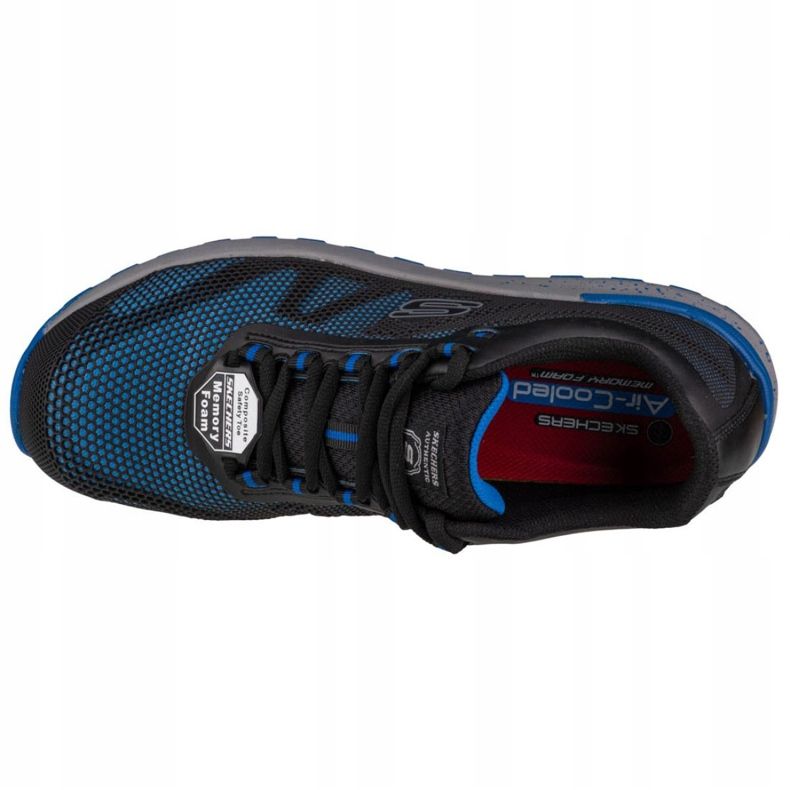Skechers Bulklin-Lyndale W 77180EC-BLU Cipő fekete kék 2