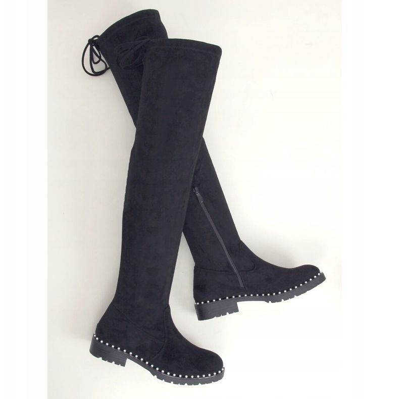 Fekete muskétás csizma 8375-PG Black 1