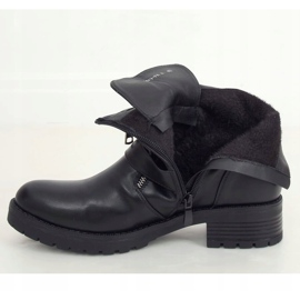 Fekete katonai csizma 7679-PA Black 1