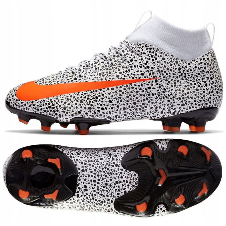 Nike Mercurial Superfly 7 Academy CR7 FG / MG Jr CV3182-180 futballcipő fehér 2