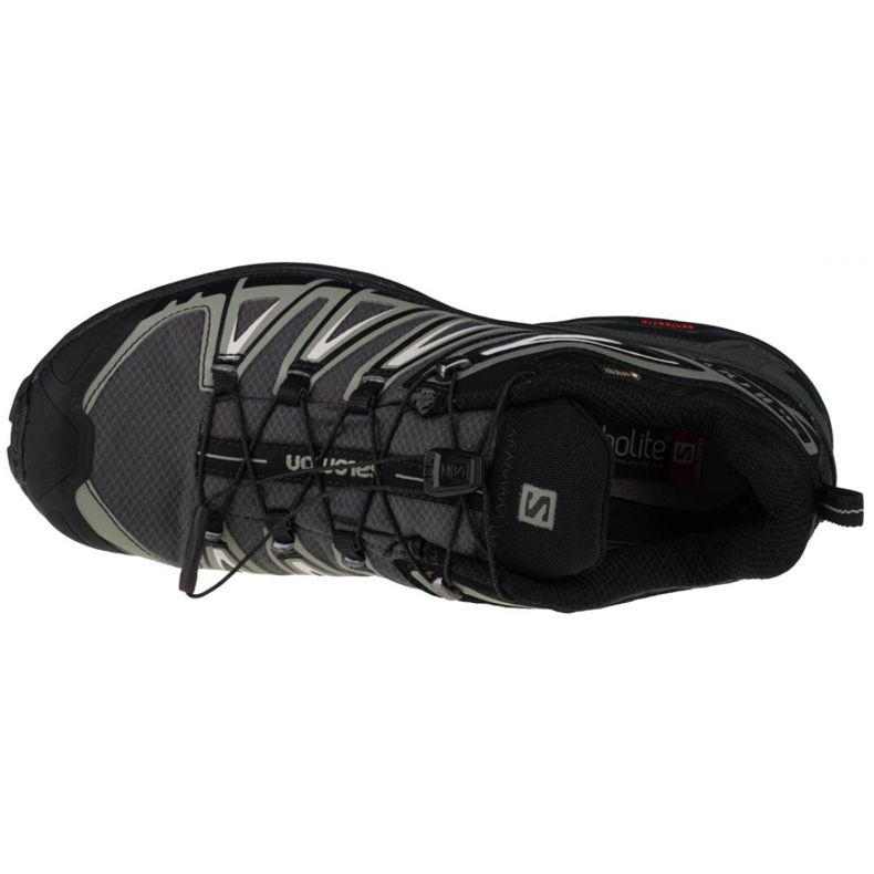 Salomon X Ultra 3 Gtx M 411684 cipő fekete szürke 2 Salomon X Ultra 3 Gtx M 411684 cipő fekete szürke 2