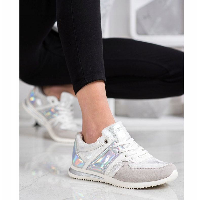 Goodin Stílusos sportcipő fehér ezüst szürke 1