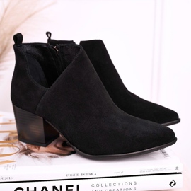 Nicole Női csizma kivágott velúr fekete fekete Lawrence 2