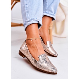 Nicole Női bőrcipők Állatminta Arany Scarlett sokszínű aranysárga 1