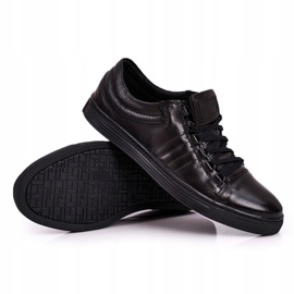 Bednarek Polish Shoes Férfi bőr Brogues cipők Bednarek Black fekete 2