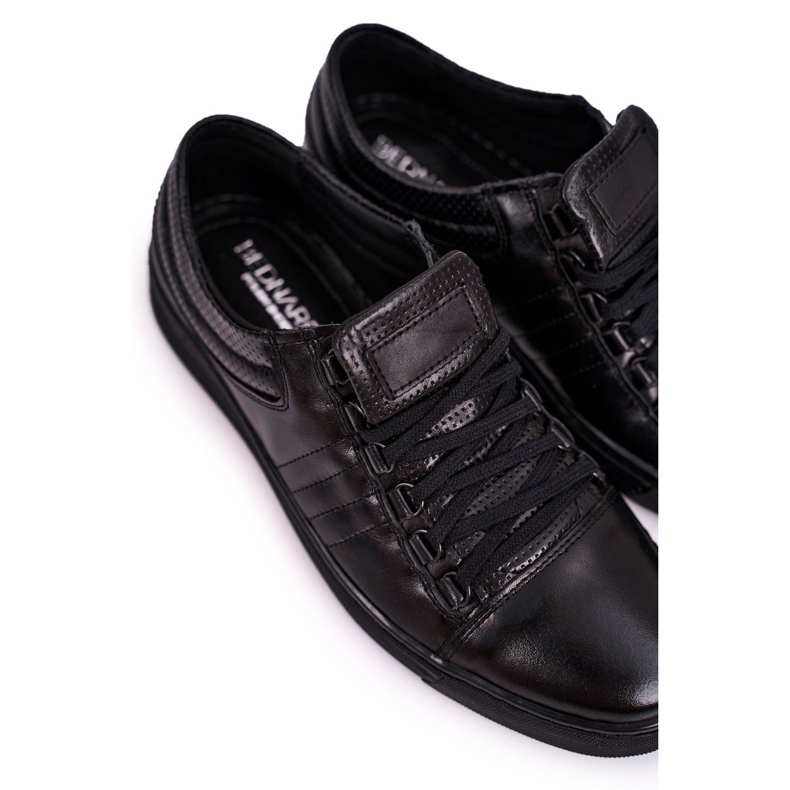 Bednarek Polish Shoes Férfi bőr Brogues cipők Bednarek Black fekete 1