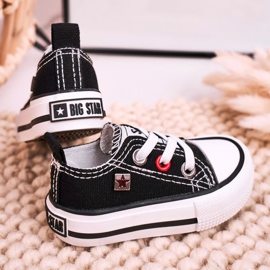 Gyermek klasszikus alacsony tornacipő Big Star HH374194 fekete 1