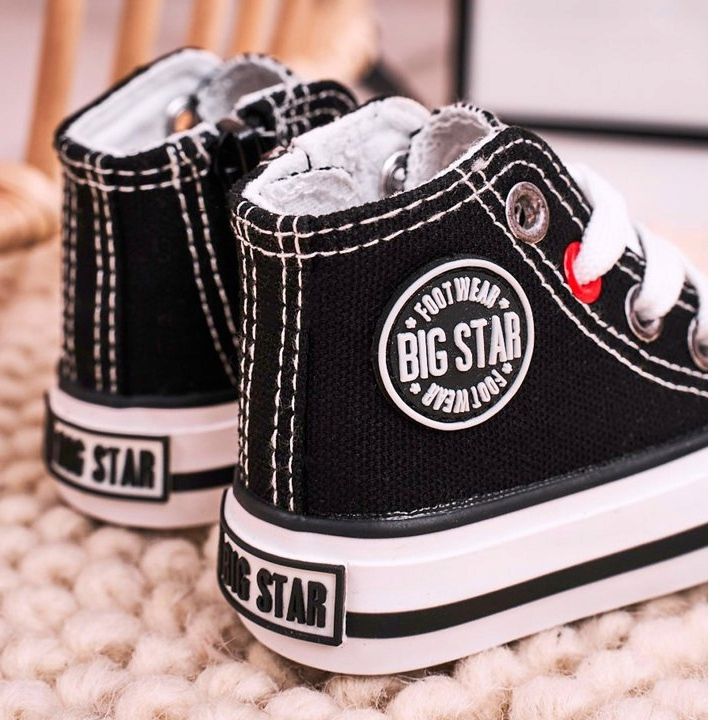 Gyermek magas cipők cipzárral Big Star HH374084 Fekete 1