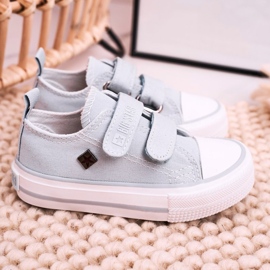 Big Star Gyermek alacsony cipők tépőzáras nagy csillaggal HH374100 kék 2