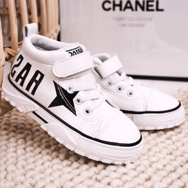 Apawwa Gyermek magas cipők tépőzáras fehér szikrával 2 Apawwa Gyermek magas cipők tépőzáras fehér szikrával 2