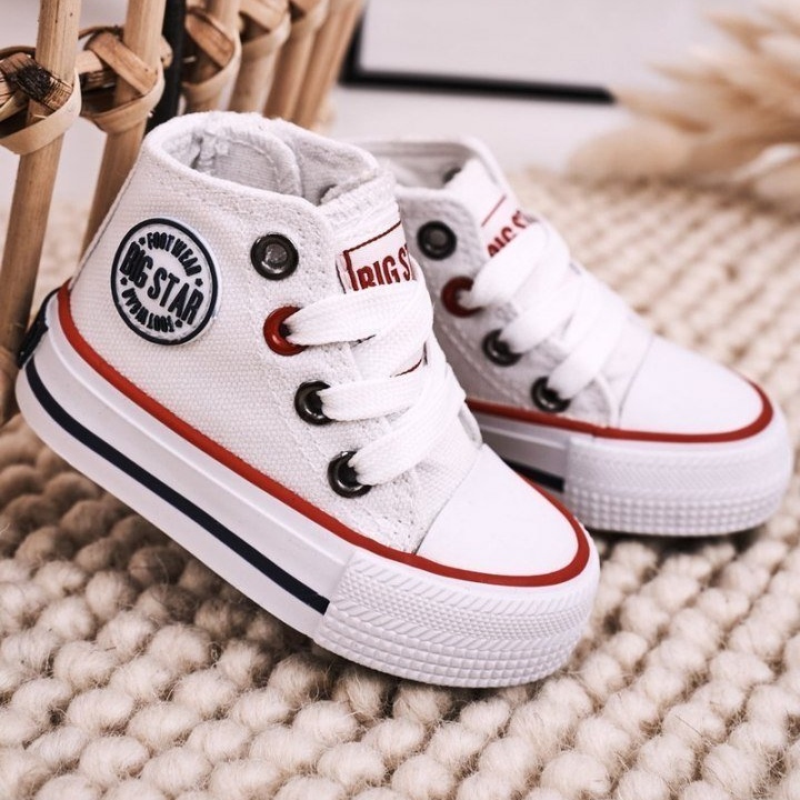 Gyermek magas cipők cipzárral Big Star HH374083 Fehér 1