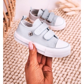 Big Star Gyermek alacsony cipők tépőzáras nagy csillaggal HH374100 kék 1