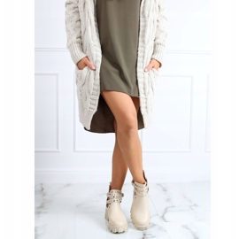 Cipővel vágott csizma bézs NC1127 Bézs 2