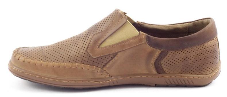 Perforált férfi cipő JO29P barna 2