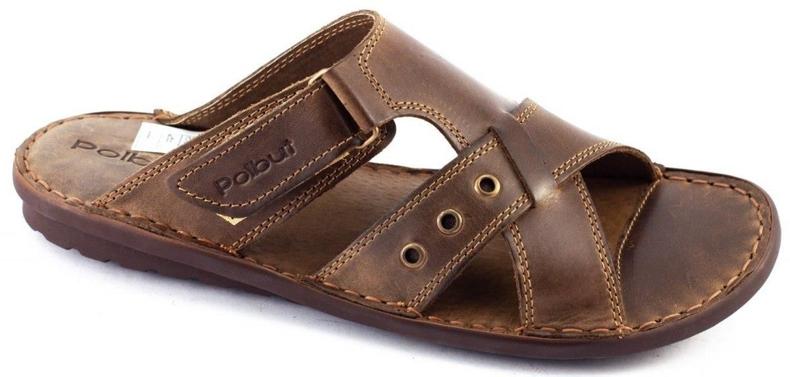 Polbut SA05 barna férfi papucs 1