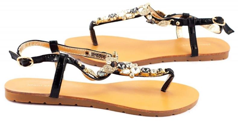 Fekete női szandál 6506 1