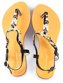 Fekete női szandál 6506 2