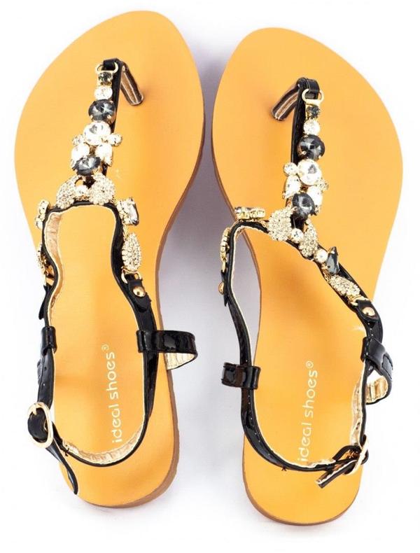 Fekete női szandál 6506 2