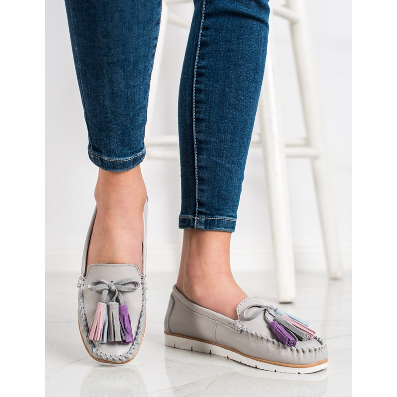 Evento Bőrcipők szegéllyel bézs 2