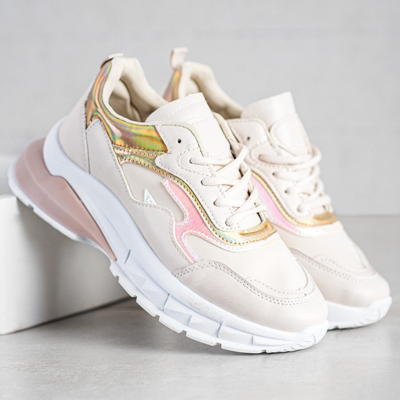 Sweet Shoes Stílusos bézs színű cipők 2