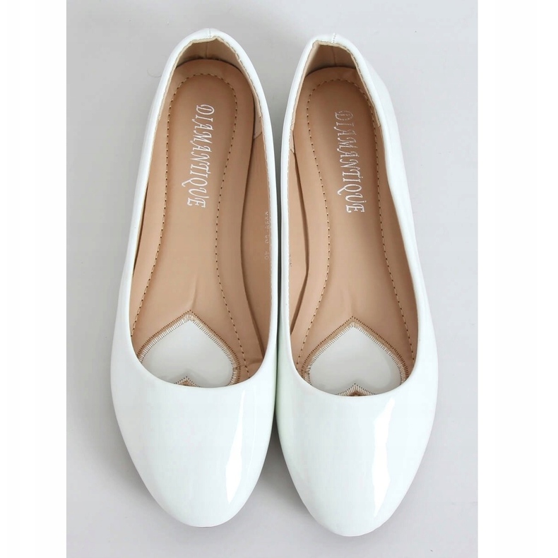 Fehér lakkozott balerinák 9988-60 Fehér 1