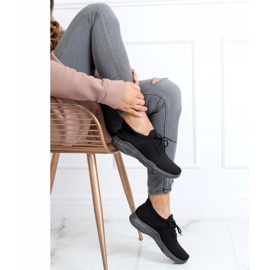 Fekete zokni sportcipő C9239 Negro 1