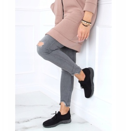 Fekete zokni sportcipő C9239 Negro 2