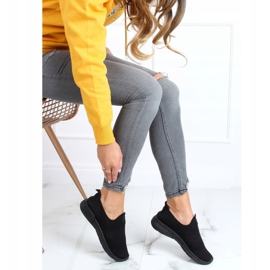 Fekete zokni sportcipő C9273 Negro 2