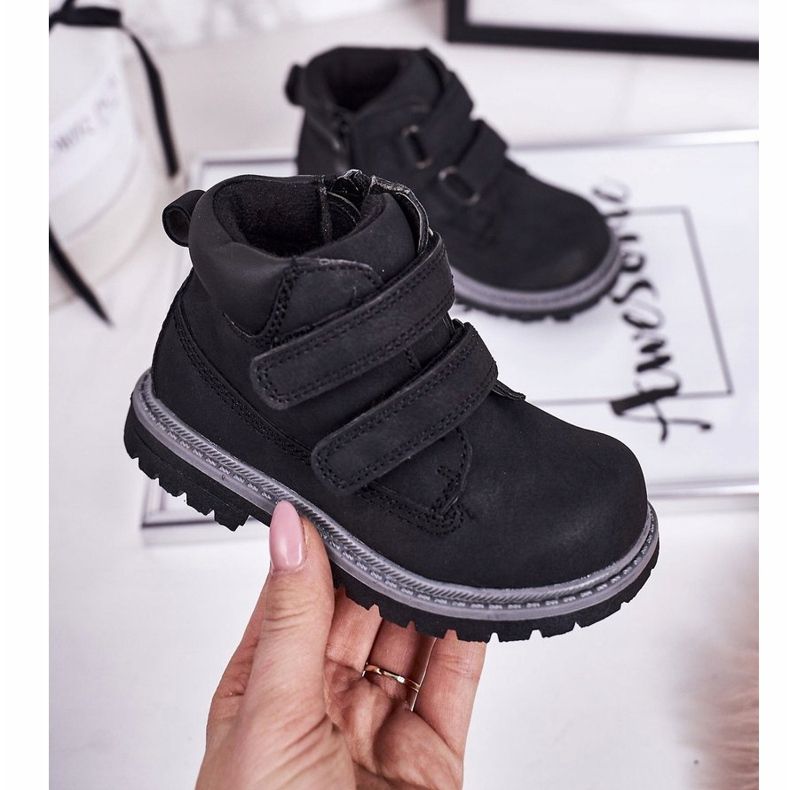 Apawwa Gyermek fekete Moa tépőzár 1