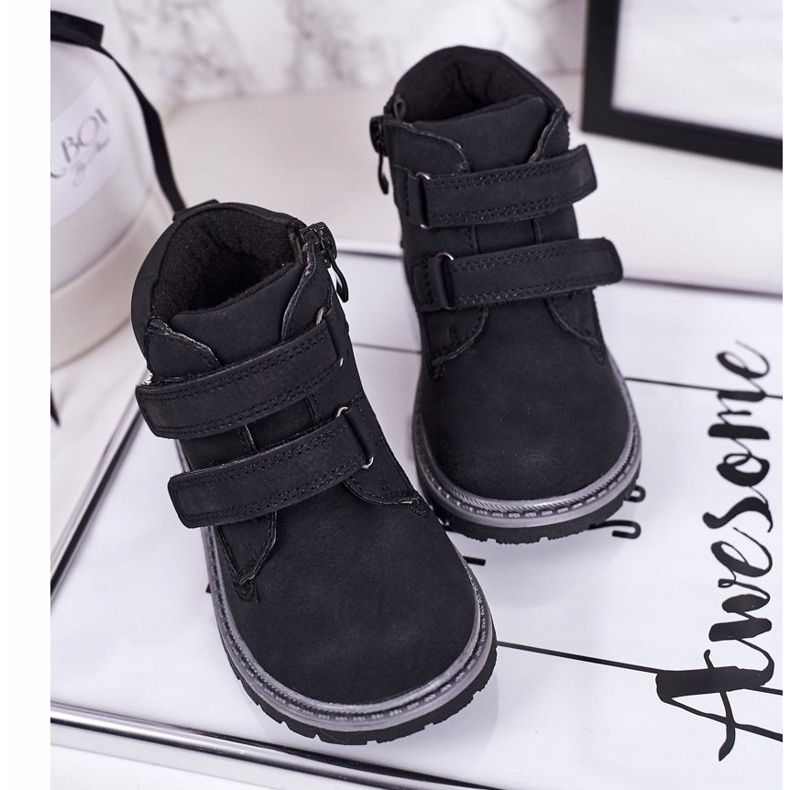 Apawwa Gyermek fekete Moa tépőzár 2