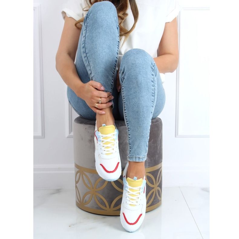 Többszínű sportcipő C915 FEHÉR / KÉK / SÁRGA sokszínű 1