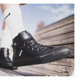 Férfi magas tornacipő Big Star Black Y174020 fekete 1