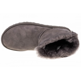 Ugg Mini Bailey Bow Ii W 1016501-GREY cipő fekete 2 Ugg Mini Bailey Bow Ii W 1016501-GREY cipő fekete 2
