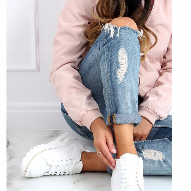 Fehér NB382P bézs színű, magas talpú cipők 1