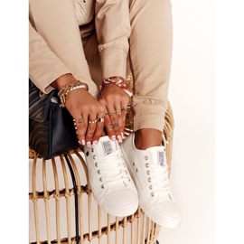 Női cipők Big Star White V274869 fehér 2