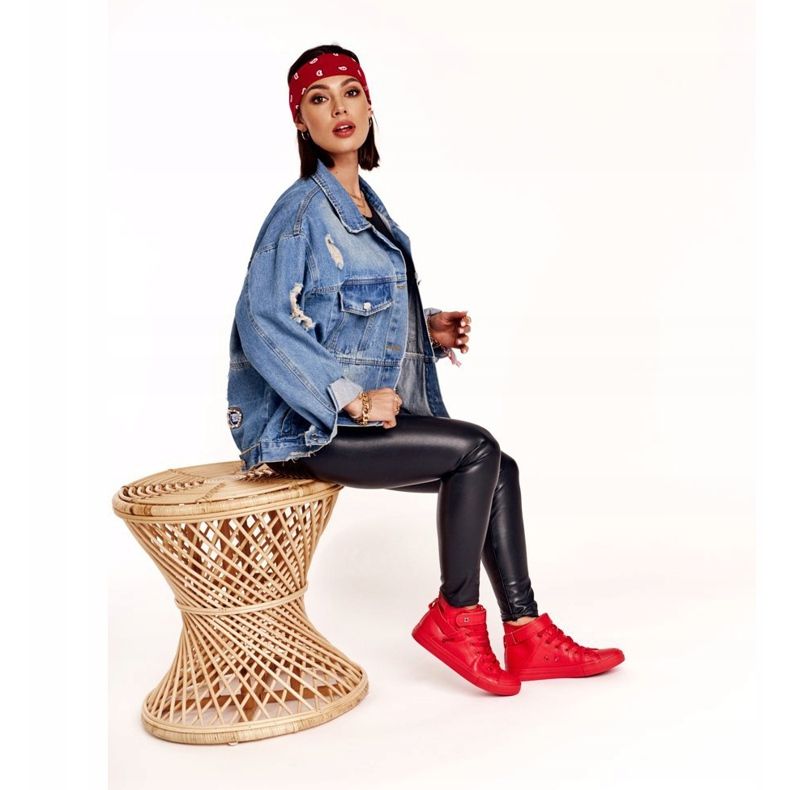 Női cipők Big Star Red V274529 piros 1