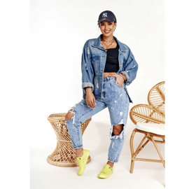 Női cipők Big Star Lime AA274012 sárga 2