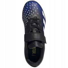 Adidas Predator Freak.4 H&amp;L Tf Jr FY0628 futballcipő fehér, sötétkék, fekete kék 1