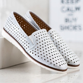 Kylie Fényes áttört sliponok ezüst 1