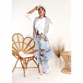 Női cipők Slip-on Big Star FF274219 Fehér 1