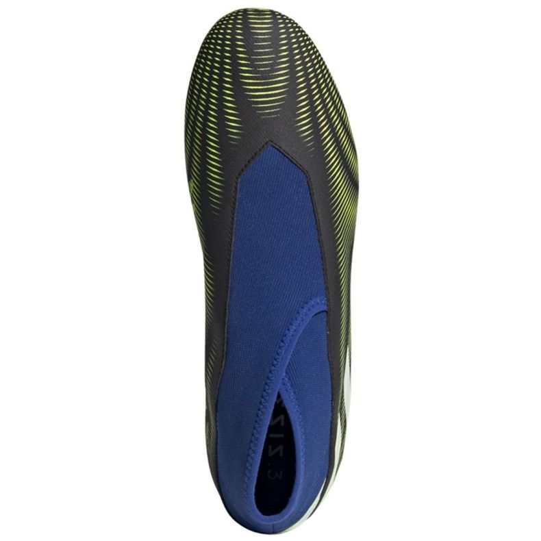Adidas Nemeziz.3 Ll Fg M FW7411 futballcipő fehér, fekete, kék, sárga fekete 2
