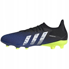 Adidas Predator Freak.3 L Fg M FY0615 futballcipő fehér, fekete, királyi fekete 1