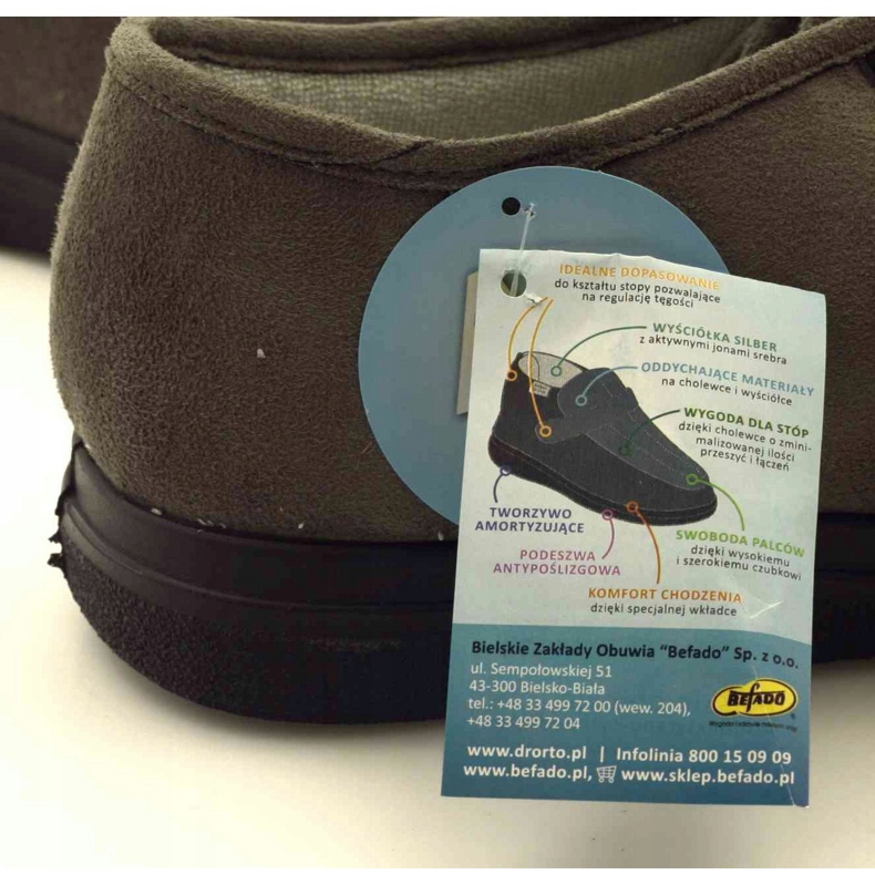 Férfi egészségügyi cipők Dr.Orto Befado 871M006 szürke 4